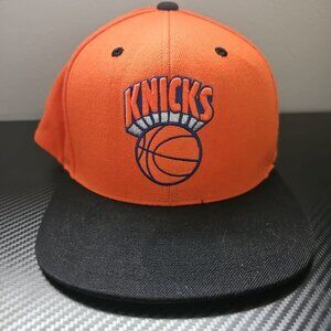 Mitchell and Ness Orange New York Knicks Hardwood Classics Snapback Hat